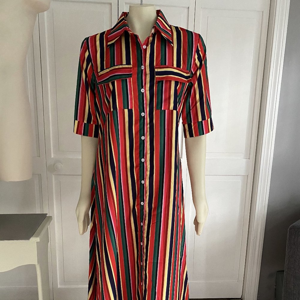 Super Cute Maxi Shirt Dress - Picture 3 of 7